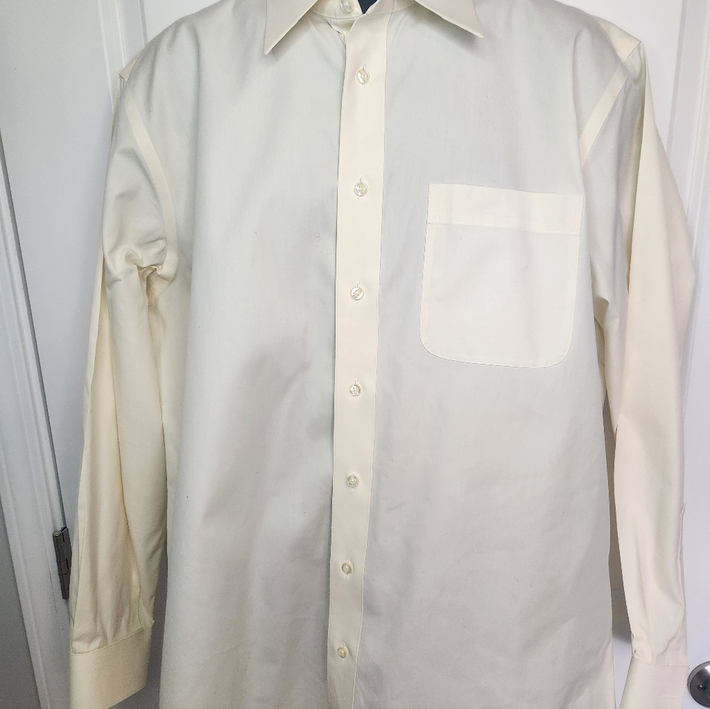 Elegant Cream Dress Shirt for Men